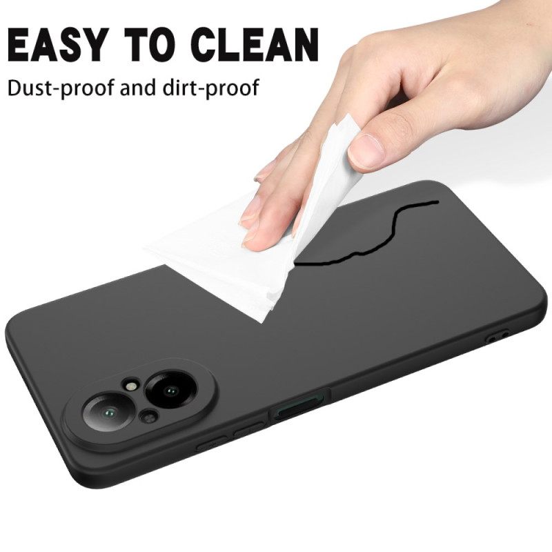 Hoesje Realme C67 Vloeibare Siliconen Met Bandje