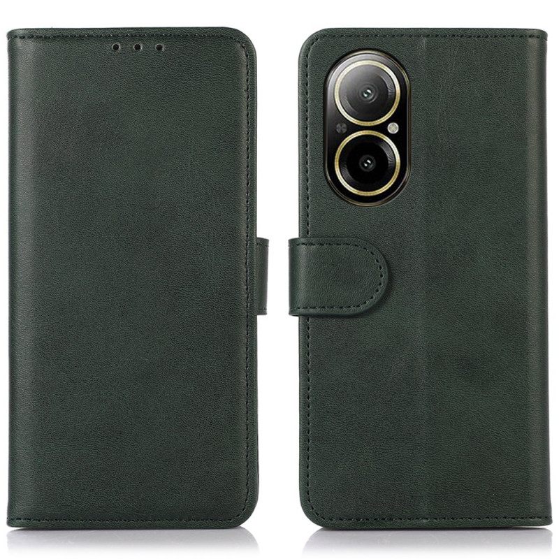 Leren Hoesje Realme C67 Klassiek Imitatieleer