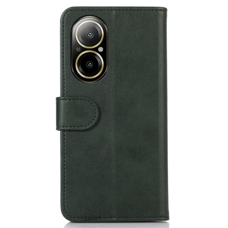 Leren Hoesje Realme C67 Klassiek Imitatieleer