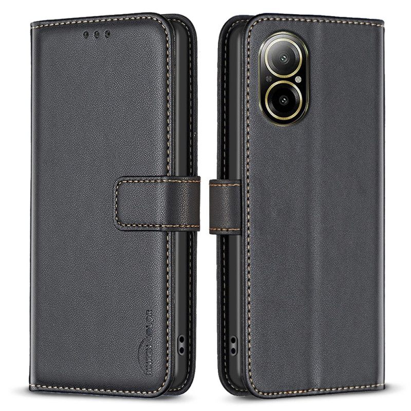 Leren Hoesje Realme C67 Klassieke Binfen Color Bescherming Hoesje