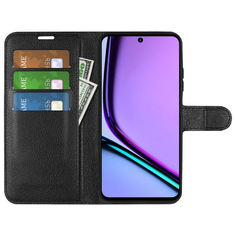 Leren Hoesje Voor Realme C67 Kunstleer Lychee