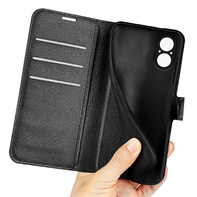 Leren Hoesje Voor Realme C67 Kunstleer Lychee