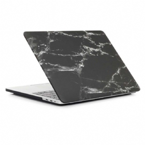 Macbook Pro 15 Hoesje / Marmeren Touch Bar - Zwart