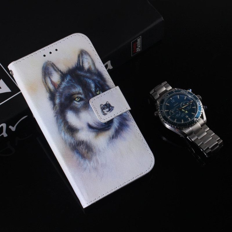 Folio-hoesje Realme C53 Wolf In Aquarel