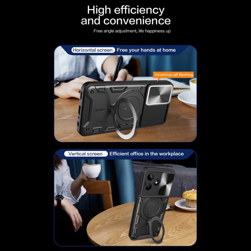 Hoesje Realme C53 Draaibare Houder En Camerabescherming