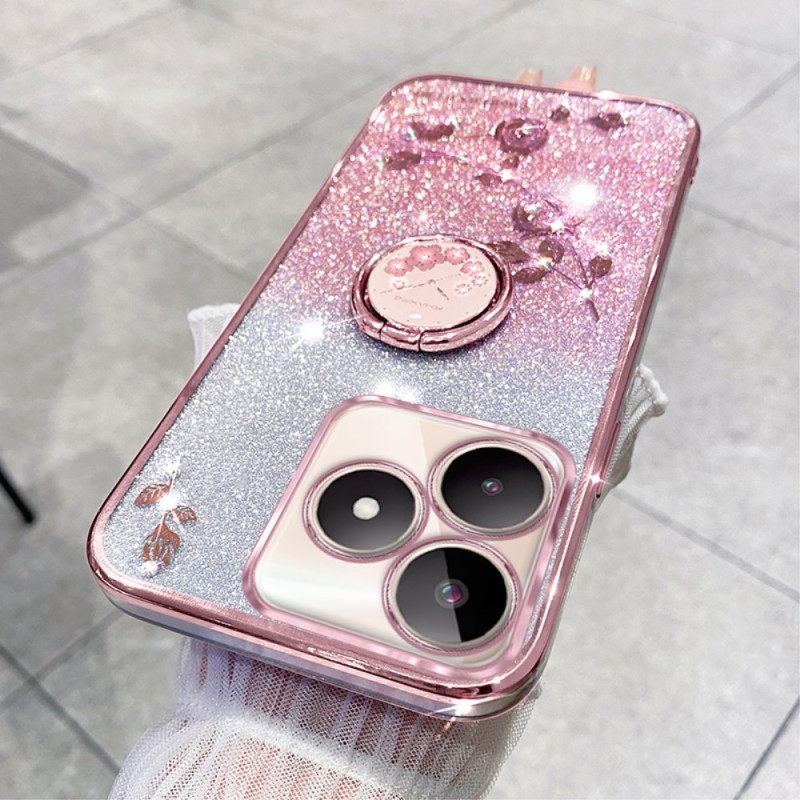 Hoesje Realme C53 Houder Met Glitter En Strasssteentjes