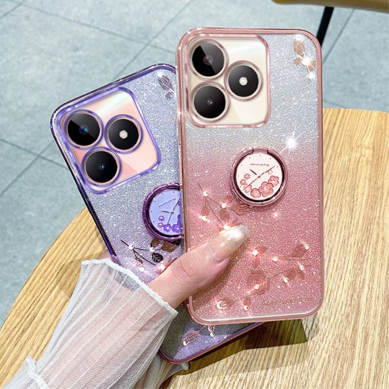 Hoesje Realme C53 Houder Met Glitter En Strasssteentjes