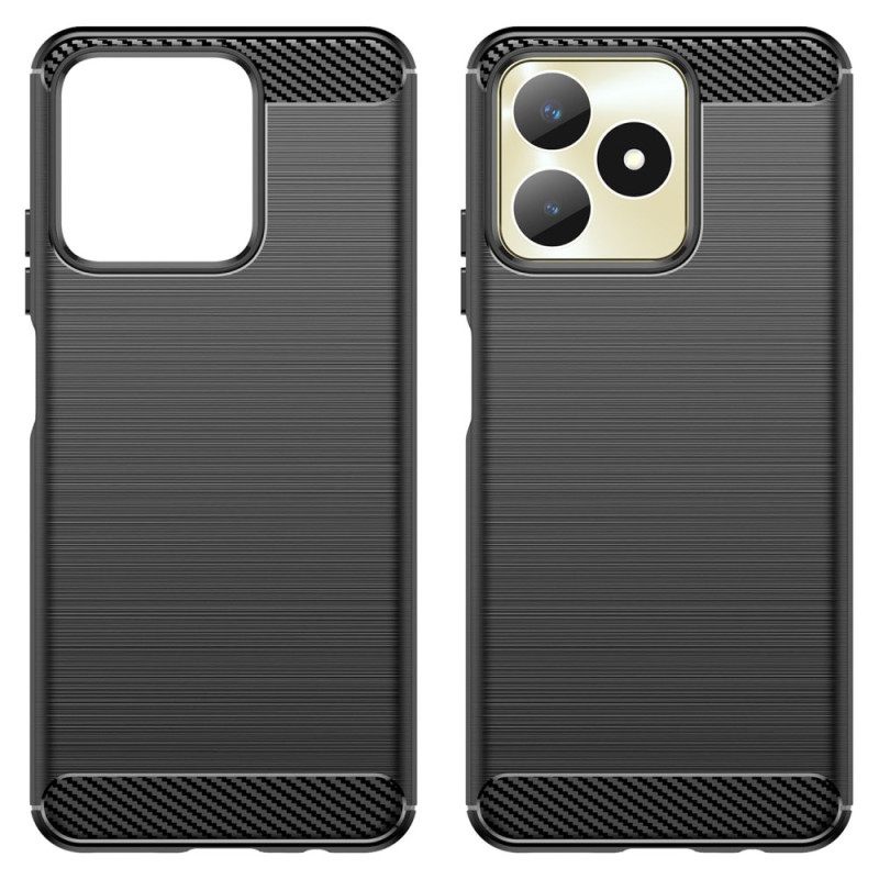 Hoesje Voor Realme C53 Geborsteld Koolstofvezel