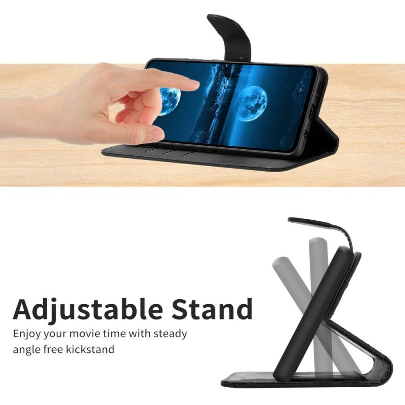 Leren Hoesje Realme C53 Lijnen En Stippen Bescherming Hoesje