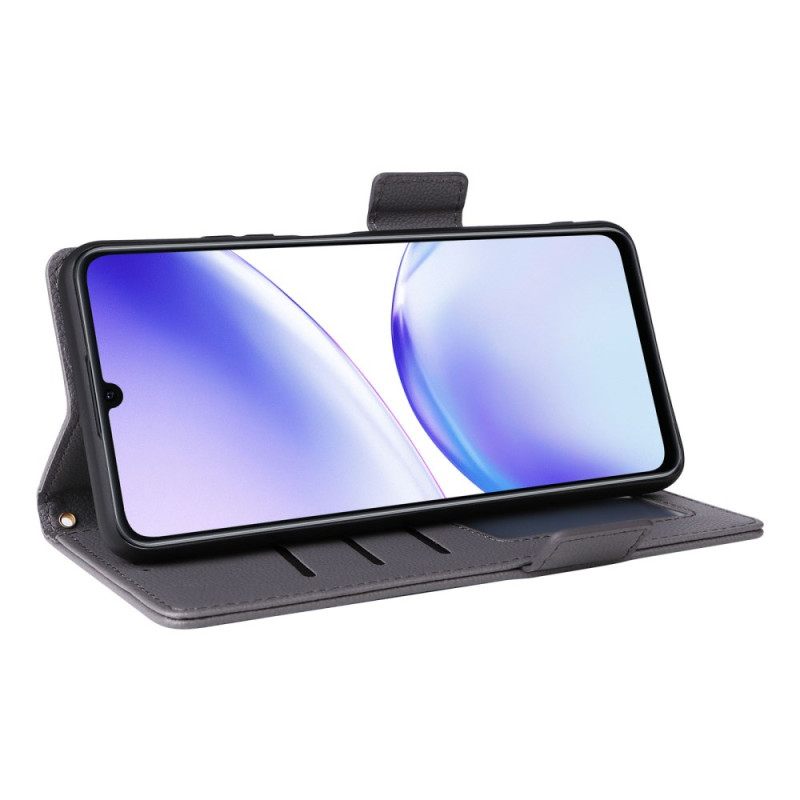 Leren Hoesje Realme C53 Ultradun Met Koord Bescherming Hoesje