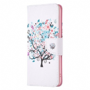 Leren Hoesje Voor Realme C53 Bloeiende Boom