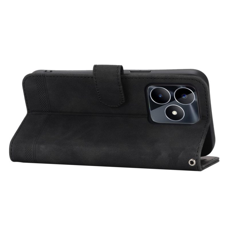 Leren Hoesje Voor Realme C53 Dierfeng