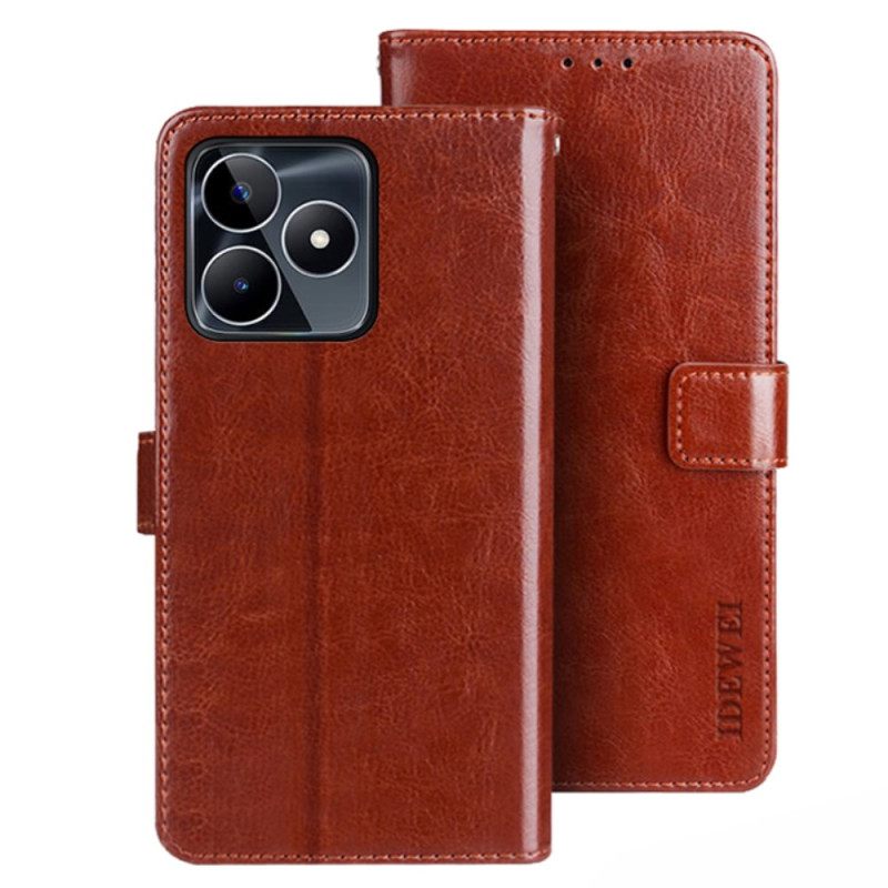 Leren Hoesje Voor Realme C53 Kunstleer Idewei