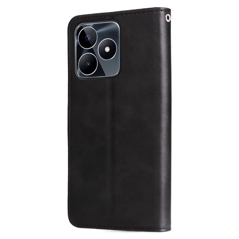 Leren Hoesje Voor Realme C53 Portemonnee Aan De Voorkant