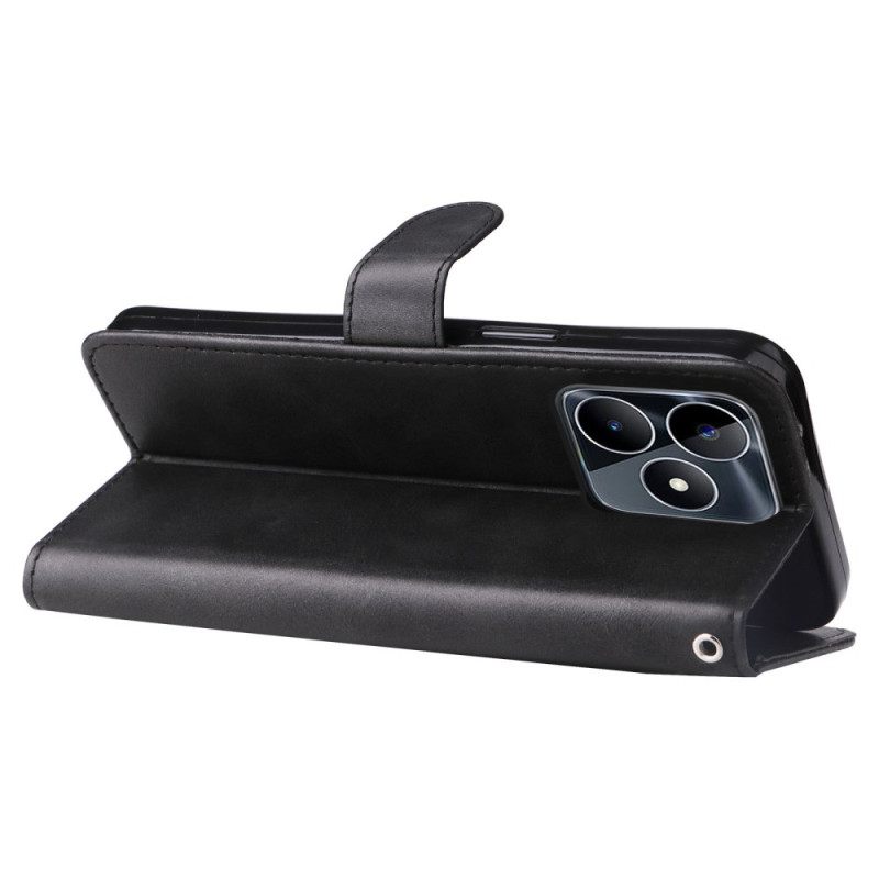 Leren Hoesje Voor Realme C53 Portemonnee Aan De Voorkant