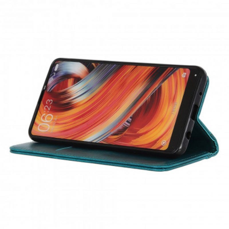 Bescherming Hoesje voor Moto G60S Folio-hoesje Litchi Split Lederen Versie