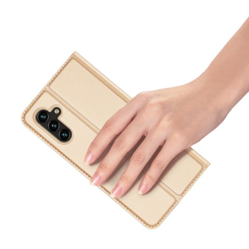 Bescherming Hoesje voor Samsung Galaxy A13 5G / A04s Folio-hoesje Geborstelde Koolstofvezel
