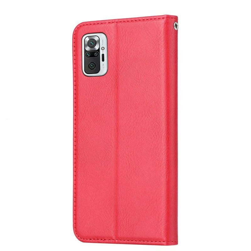 Bescherming Hoesje voor Xiaomi Redmi Note 10 / 10S Folio-hoesje Kaarthouder Van Imitatieleer