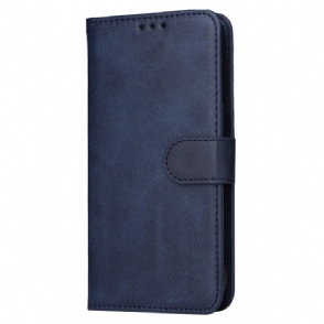 Bescherming Hoesje Oneplus 13r Effen Bandje Met Leerlook