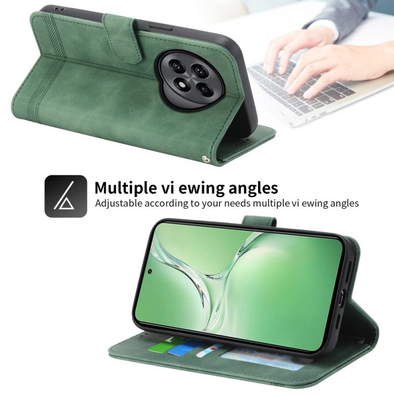 Flip Case Leren Oneplus 13r Dierfeng