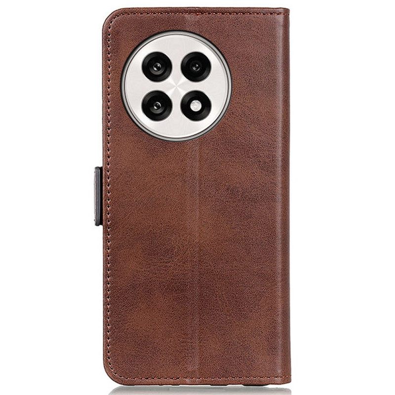 Flip Case Leren Oneplus 13r Kunstleer