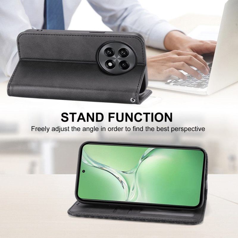 Folio-hoesje Oneplus 13r Bandje Met Ruitpatroon Bescherming Hoesje