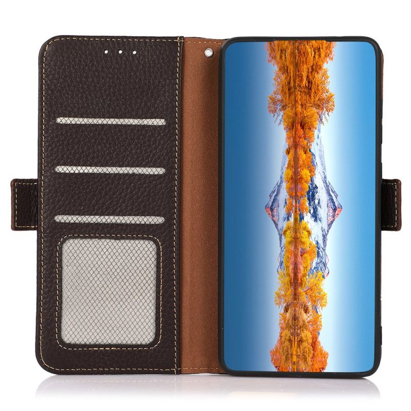 Folio-hoesje Oneplus 13r Khazneh Leer Rfid-bescherming