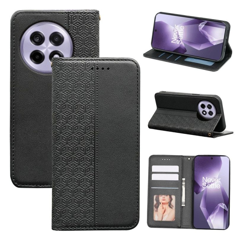 Folio-hoesje Oneplus 13r Portemonnee Met Bandje Met Ruitpatroon Bescherming Hoesje