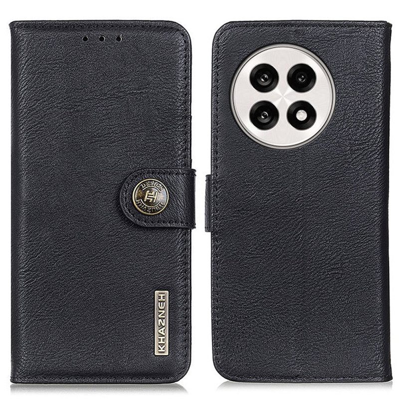 Folio-hoesje Oneplus 13r Telefoonhoesje Khazneh Leer-effect