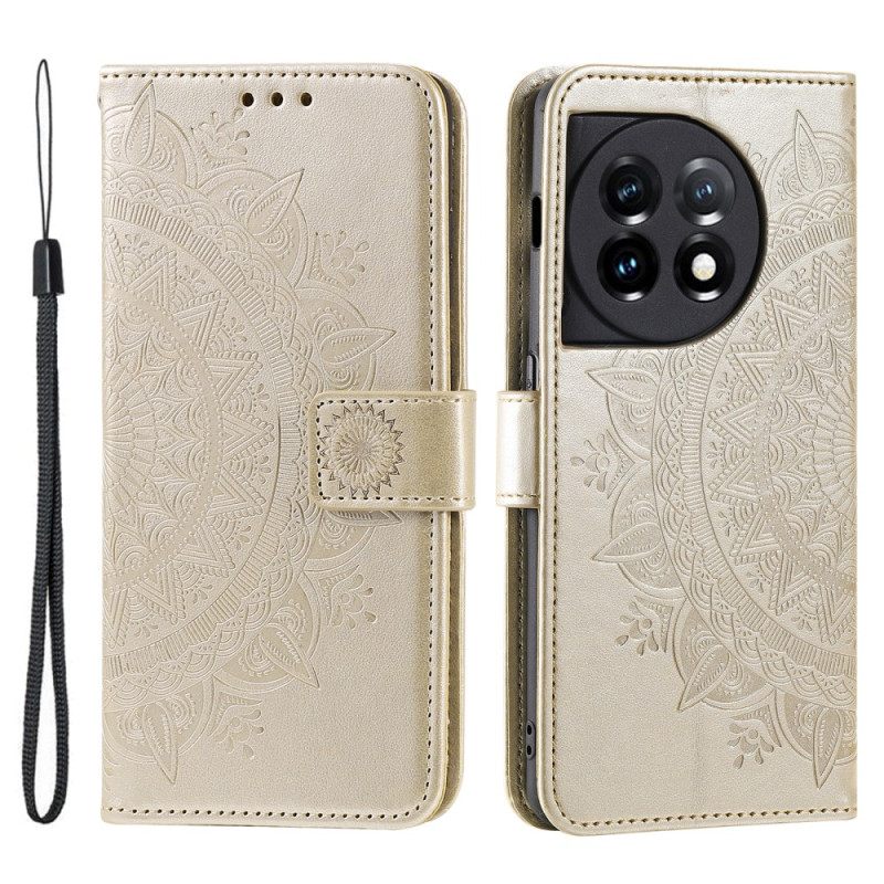 Folio-hoesje Oneplus 13r Telefoonhoesje Mandala Zon