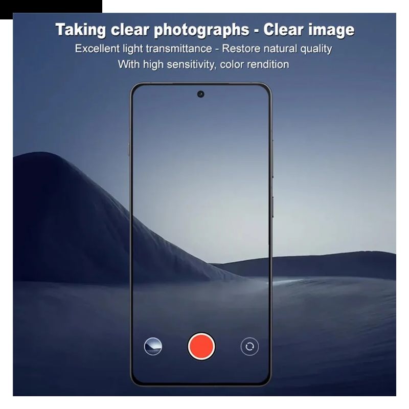 Lensbeschermer Van Gehard Glas Voor Oneplus 13r (zwarte Versie)