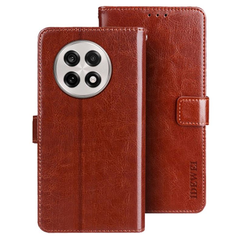 Leren Hoesje Oneplus 13r Idewei Bescherming Hoesje