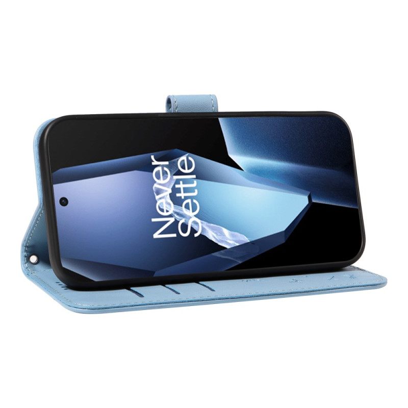 Leren Hoesje Oneplus 13r Paardenbloembandje