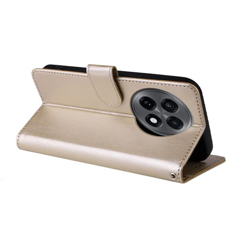 Leren Hoesje Voor Oneplus 13r Bloemenprint