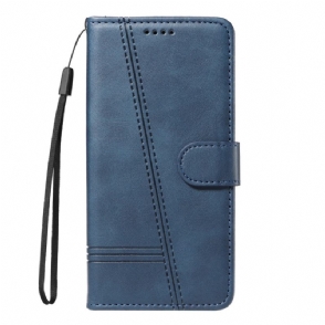 Leren Hoesje Voor Oneplus 13r Lijnen