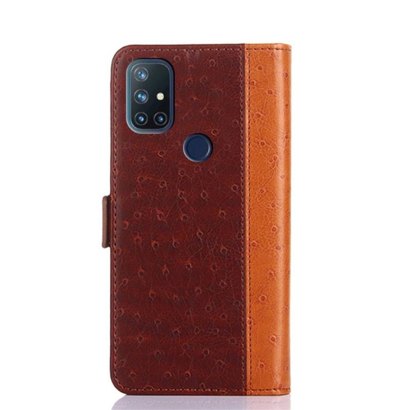 Cover voor OnePlus Nord N10 Folio-hoesje Ulrich Kunstleer