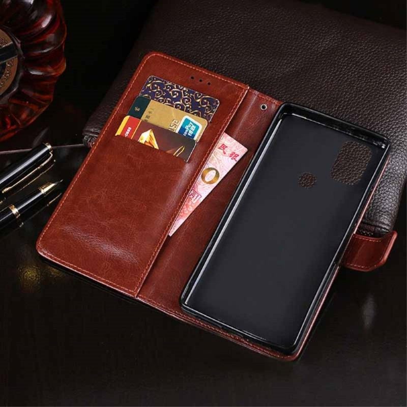 Folio-hoesje voor OnePlus Nord N10 Idewei Folio Ledereffect