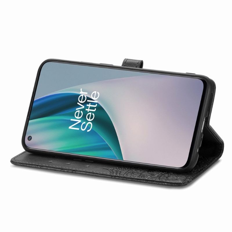 Folio-hoesje voor OnePlus Nord N10 Mandala-reliëf In Kunstleer