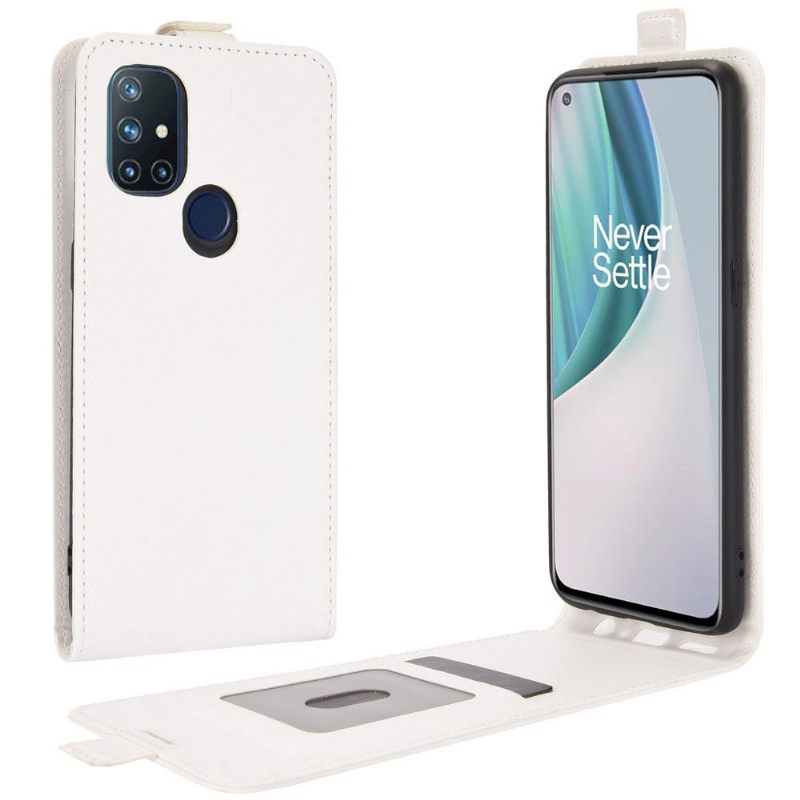Leren Hoesje voor OnePlus Nord N10 Bescherming Folio-hoesje Verticaal Kunstleer