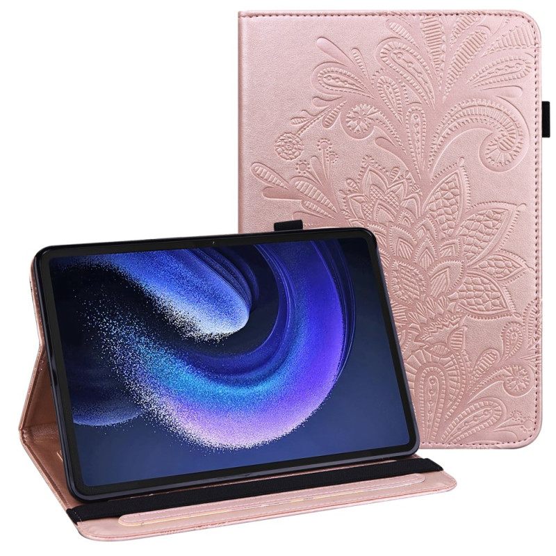 Cover Xiaomi Pad 6 Pro Bloemenpatroon