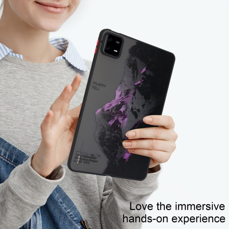 Hoesje Xiaomi Pad 6 Pro Paarse Besneeuwde Berg
