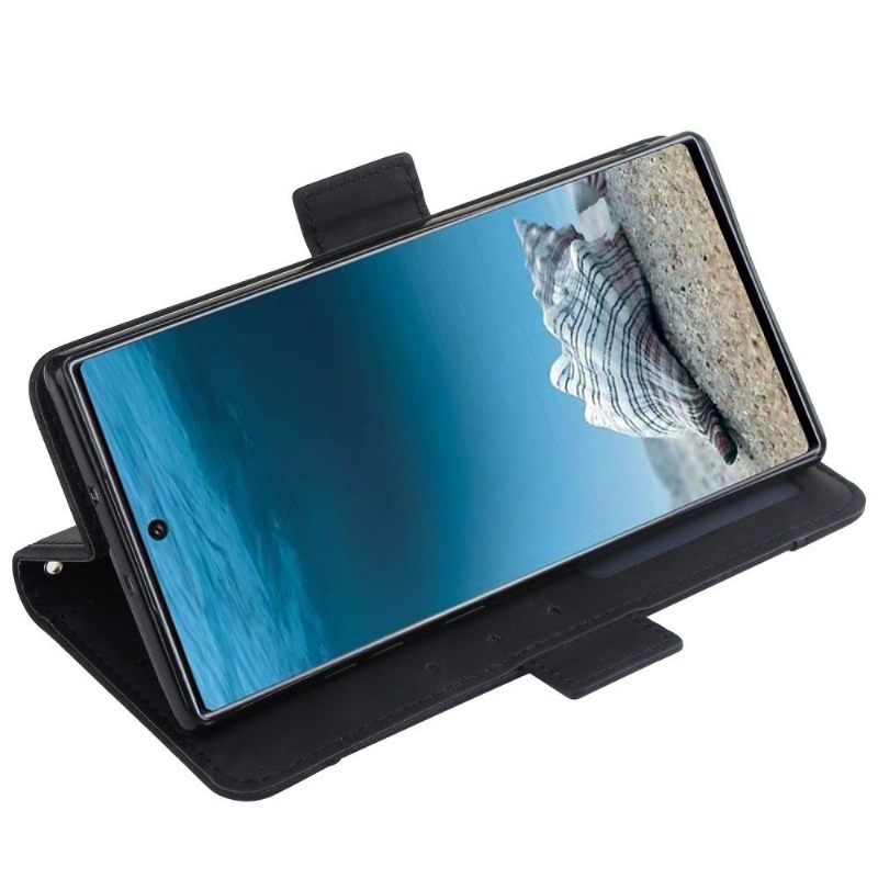 Folio-hoesje voor Samsung Galaxy Note 10+ / Note 10+ 5G Premium Met Kaarthouder