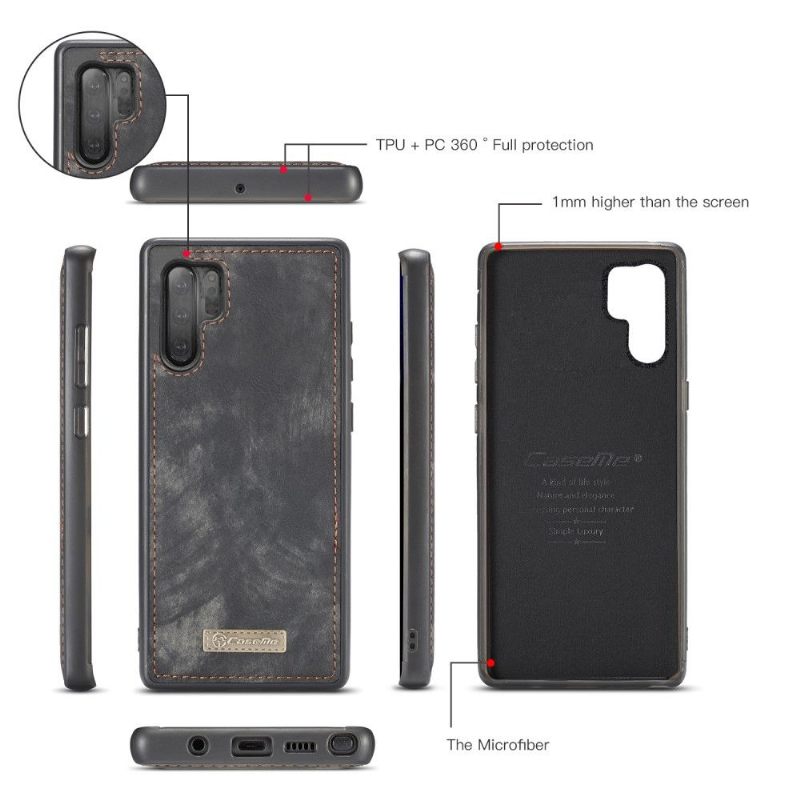 Hoesje Folio-hoesje voor Samsung Galaxy Note 10+ / Note 10+ 5G 2 in 1 Magnetisch
