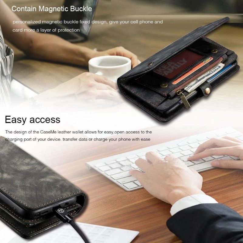 Hoesje Folio-hoesje voor Samsung Galaxy Note 10+ / Note 10+ 5G 2 in 1 Magnetisch