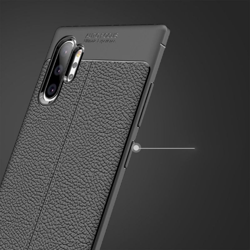 Hoesje voor Samsung Galaxy Note 10+ / Note 10+ 5G Afwerkingsgel Van Kunstleer