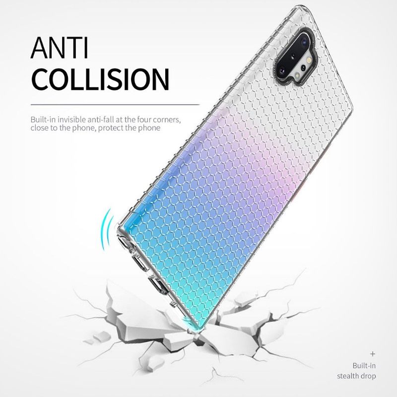 Hoesje voor Samsung Galaxy Note 10+ / Note 10+ 5G Siliconen Honingraat