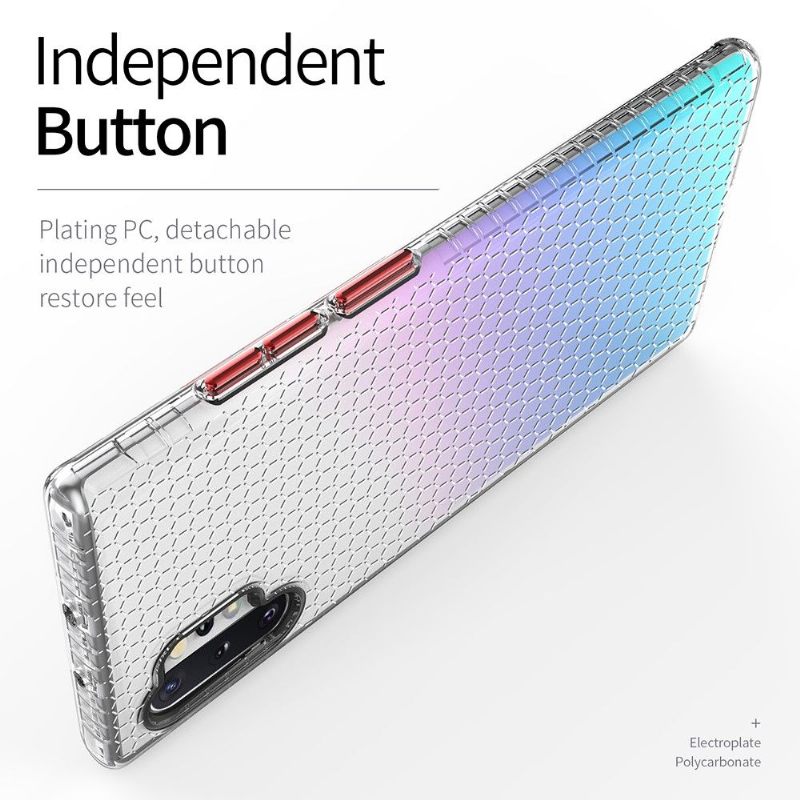 Hoesje voor Samsung Galaxy Note 10+ / Note 10+ 5G Siliconen Honingraat