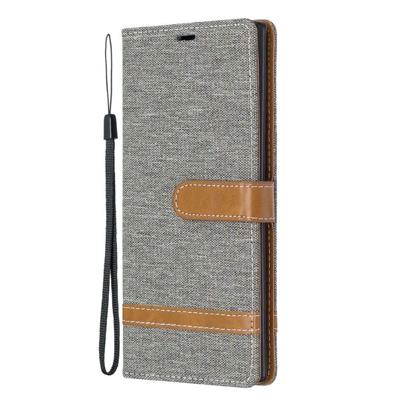 Leren Hoesje voor Samsung Galaxy Note 10+ / Note 10+ 5G Bescherming Stoffen Bekleding