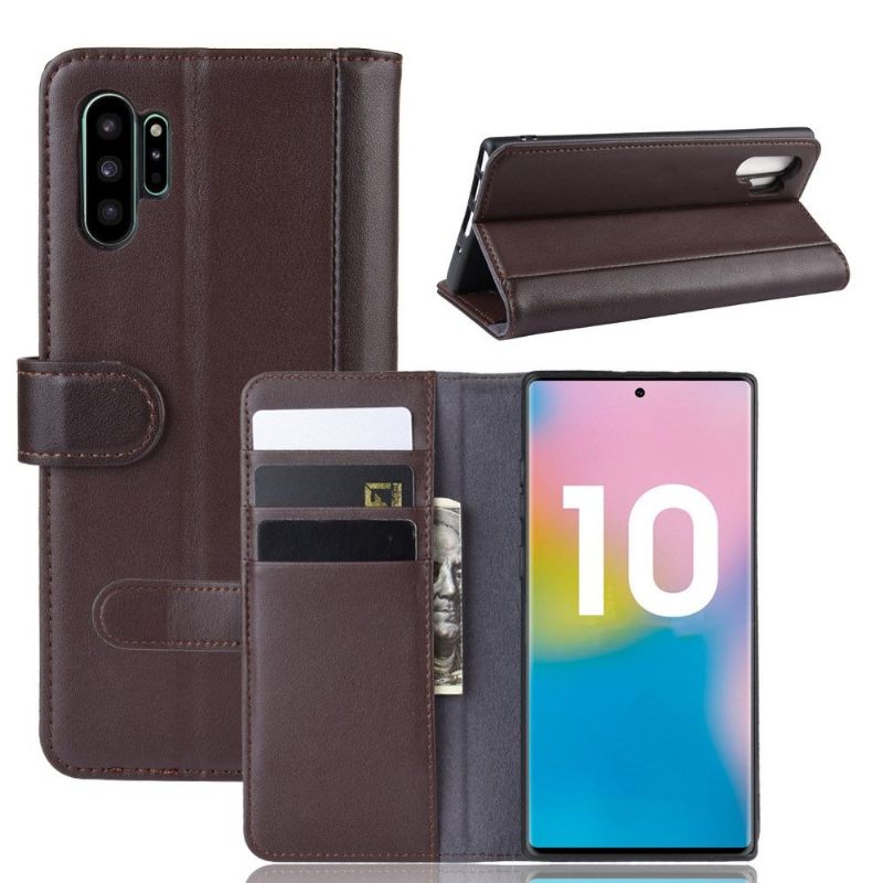 Leren Hoesje voor Samsung Galaxy Note 10+ / Note 10+ 5G Premium Leer