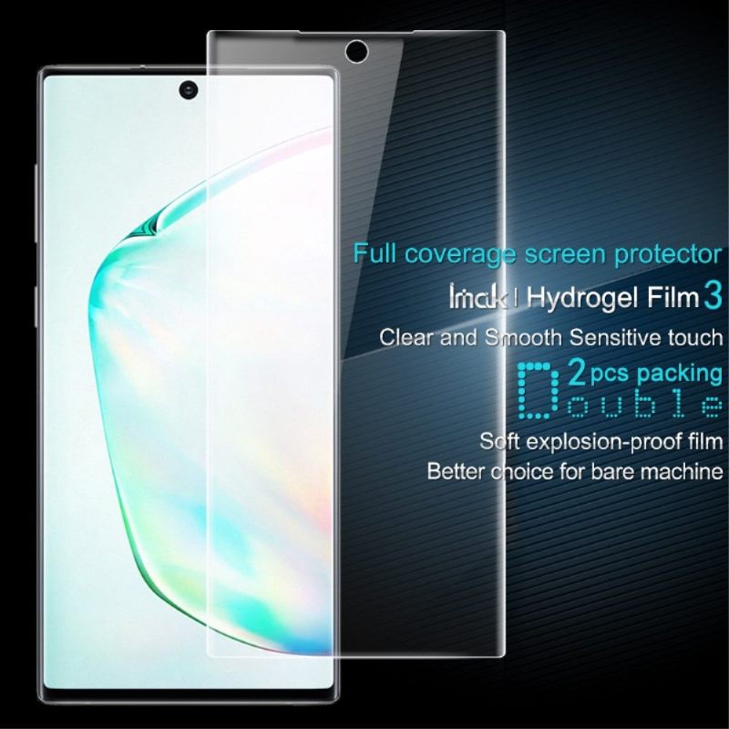 Samsung Galaxy Note 10 Plus - 2 Volledige Bescherming Hydrogel Screenprotectorfilms